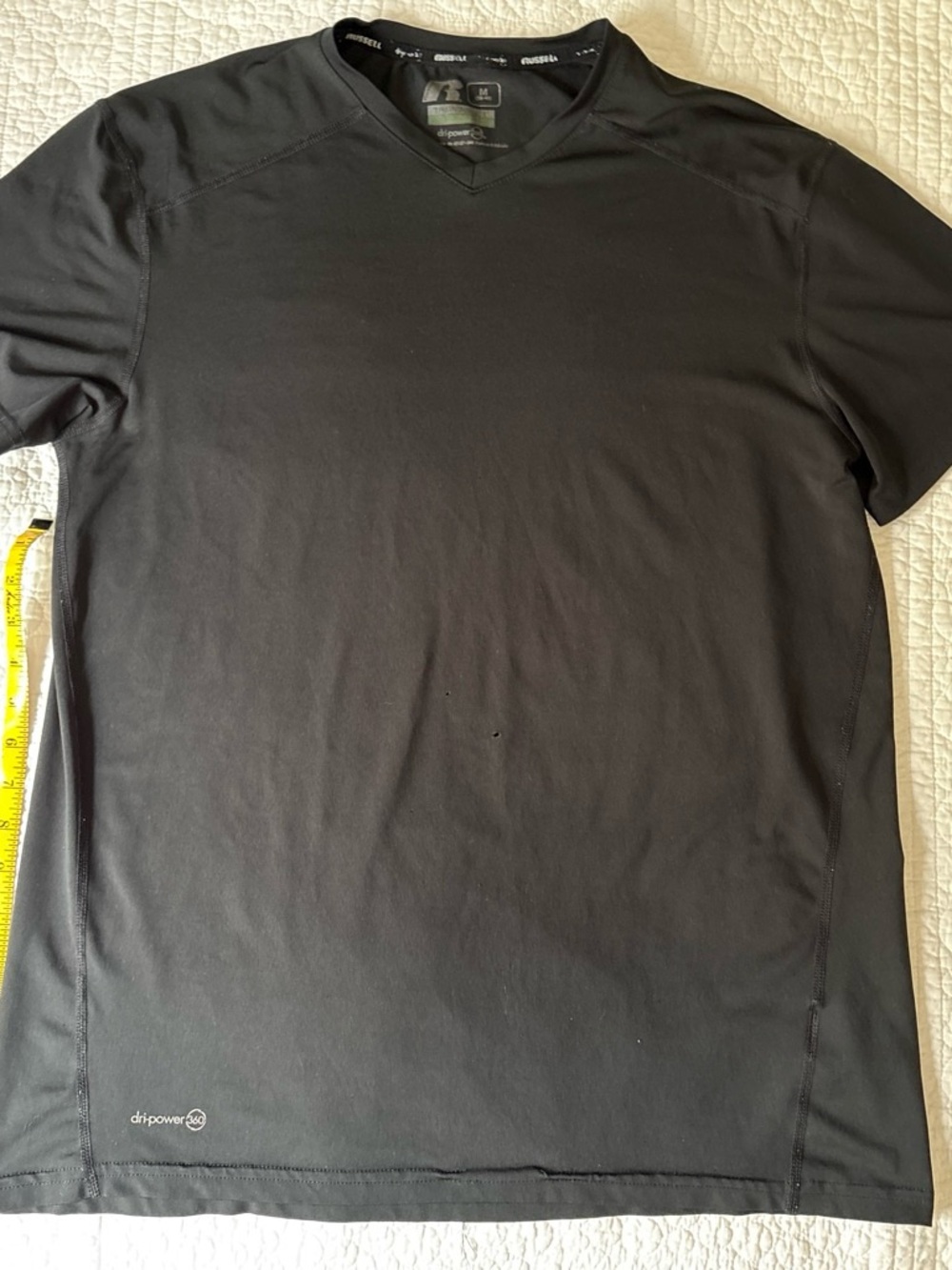 Russell Athletic Black Short Sleeve V-Neck Performance Tee